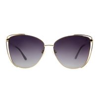 OC.MT.4377-2021.1  Oculos de Sol Feminino Chilli Beans Cat Polarizado Degrade Dourado -1-